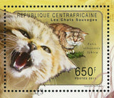 Wild Cats Stamp Felis Margarita Caracal Aurata Pardofelis S/S MNH #3037-3040