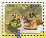 Wild Cats Stamp Felis Margarita Caracal Aurata Pardofelis S/S MNH #3037-3040