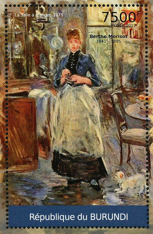 Paintings of Berthe Morisot Stamp La Salle A Manger S/S MNH #2388 / Bl.209