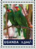 Parrots Stamp Psittacines Cacatua Galerita Ara Ambiguus S/S MNH #3265-3268