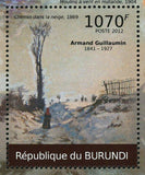 Paintings of Armand Guillaumin Stamp La Place Valhubert S/S MNH #2363-2366