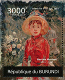 Paintings of Berthe Morisot Stamp Femme Faisant Sa Toilette S/S MNH #2367-2370