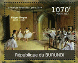 Paintings of Edgar Degas Stamp Ecole De Danse S/S MNH #2347-2350