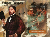 Paintings of Edgar Degas Stamp Danseuses En Vert S/S MNH #2383 / Bl.204