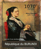 Paintings of Mary Cassatt Stamp Portrait d'une Sevillane S/S MNH #2331-2334