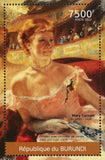 Mary Cassatt Stamp Femme Avec Un Collier De Perles S/S MNH #2379 / Bl.200