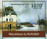 Paintings of Alfred Sisley Stamp Inondation A Port Mary S/S MNH #2323-2326