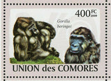 Gorillas Stamp Gorilla Beringei Graueri Diehli Souvenir Sheet MNH #2142-2147