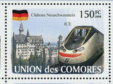 Trains Germany Stamp ICE Brandenburg Gate Wilhelm Church S/S MNH #1869-1874