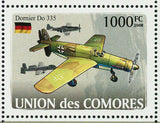 Aircraft of World War II Stamp B-24 Liberator Mitsubishi G4-M3 S/S MNH #1931-193