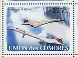 Concorde Stamp Airplane Airbus A380 G-BOAC F-BTSD S/S MNH #1925-1930