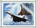 Concorde Stamp Airplane Airbus A380 G-BOAC F-BTSD S/S MNH #1925-1930