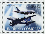 Concorde Stamp Airplane Airbus A380 G-BOAC F-BTSD S/S MNH #1925-1930