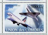 Concorde Stamp Airplane Airbus A380 G-BOAC F-BTSD S/S MNH #1925-1930