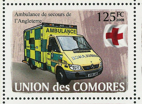 Medical Transportation Stamp Ambulance Red Cross S/S MNH #1855-1860