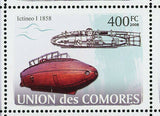 Submarines Stamp Nautilus 1800 Brandtaucher 1850 Pioneer 1861 S/S MNH #1910-1915