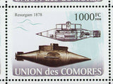 Submarines Stamp Nautilus 1800 Brandtaucher 1850 Pioneer 1861 S/S MNH #1910-1915