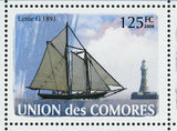 Sail Ships Stamp Lighthouses Lettie G 1893 Maple Leaf 1904 S/S MNH #1904-1909