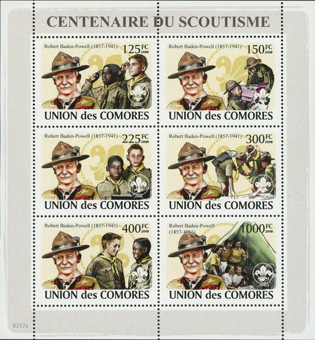 Robert Baden Powell Stamp Scout Scouting Movement S/S MNH #2002-2007