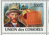 Vincent Van Gogh Stamp Les Oliviers Starry Night La vigne Rouge S/S MNH #2030