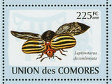 Beetles Stamp Trachelophorus Giraffa Scarites Guineensis S/S MNH #2093-2098