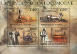 Invention Locomotive Stamp Richard Trevithick George Stephenson S/S MNH #2938