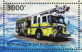 Fire Engines Stamp Firefighter Pierce 61 Skyboom Arrow S/S MNH #2898-2901