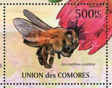 Bees Stamp Apis Mellifera Scutellata Flowers Nature S/S MNH #2995-2999