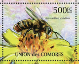 Bees Stamp Apis Mellifera Scutellata Flowers Nature S/S MNH #2995-2999