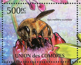 Bees Stamp Apis Mellifera Scutellata Flowers Nature S/S MNH #2995-2999