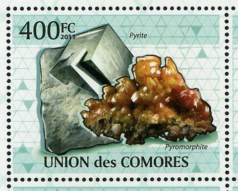 Minerals Stamp Philanippon Inesite Pyromorphite Sphalerite S/S MNH #2929-2933