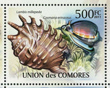 Shells Stamp Seashell Cypraea Tigris Charonia Tritonis S/S MNH #2959-2963