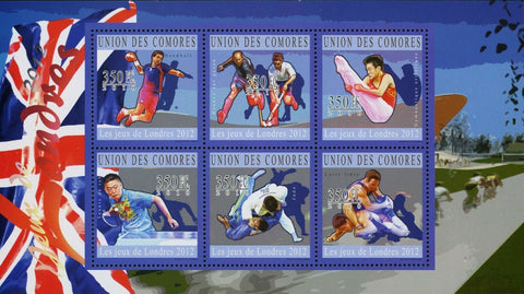 Olympic Games Stamp London Handball Hockey Judo Tennis Table S/S MNH #2914-2919