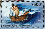 Medieval Ships Stamp Fortune 1300 Sea Souvenir Sheet MNH #2862 / Bl.296