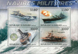 Warships Prince Ojgen Military Ships Jamato Bismarck S/S MNH #2873-2876