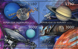 Voyager 2 Stamp Spaceship Jupiter Neptune Uranus Saturn S/S MNH #2978-2981