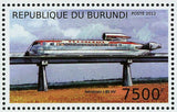 Skytrain Stamp Aerotrain I-80 HV Transportation Souvenir Sheet MNH #2947 /Bl.313