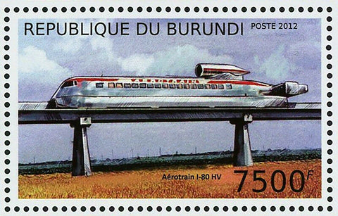 Skytrain Stamp Aerotrain I-80 HV Transportation Souvenir Sheet MNH #2947 /Bl.313