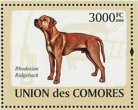 Dogs Stamp Rhodesian Ridgeback Pet Domestic Animal S/S MNH #2141 / Bl.477