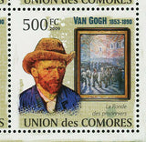 Paintings of Vincent Van Gogh Stamp Le Faucher Le Fileur S/S MNH #2592-2595