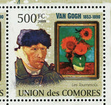 Paintings of Vincent Van Gogh Stamp Le Faucher Le Fileur S/S MNH #2592-2595