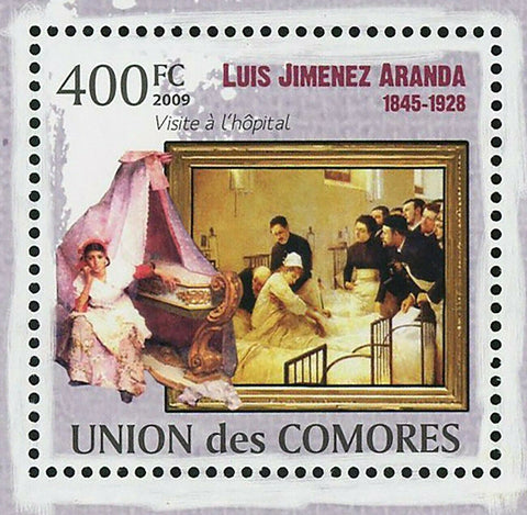 Paintings of Luis Jimenez Aranda Stamp Les Deux Peintres S/S MNH #2495-2500