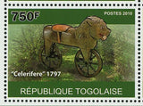 History of Bicycles Stamp Penny-farthing MacMillan Celerifere Draisienne S/S MNH