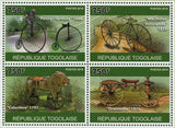 History of Bicycles Stamp Penny-farthing MacMillan Celerifere Draisienne S/S MNH