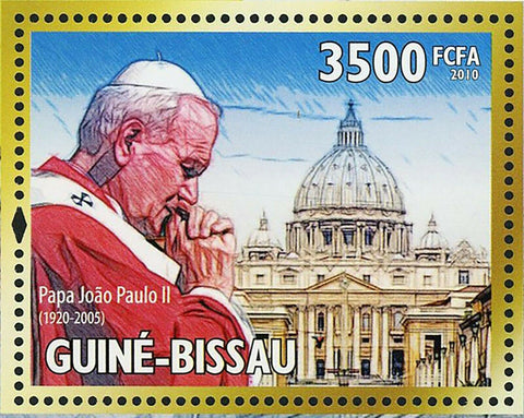 Pope John Paul II Stamp Vatican Catholic Church Souvenir Sheet MNH #4724 /Bl.789