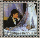 Paintings Berthe Morisot Stamp Jeune Femme Se Poudrant S/S MNH #Bl 339A