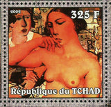 Paintings Paul Delvaux Stamp Pygmalion Nocturnes Art S/S MNH #2328-2333