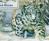 Snow Leopard Stamp Uncia Uncia Wild Animal S/S MNH #6541 / Bl.1145