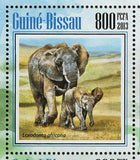 Elephants Stamp Loxodonta Africana Wild Animal S/S MNH #7021-7024