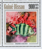 Corals and Fish Chaeton Lunula Chromis Cyanea S/S MNH #6848-6851